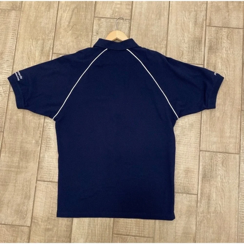 VTG Ping Collection Polo‎ Shirt Men L Navy Blue Short Sleeve Logo Retro Golf Y2K